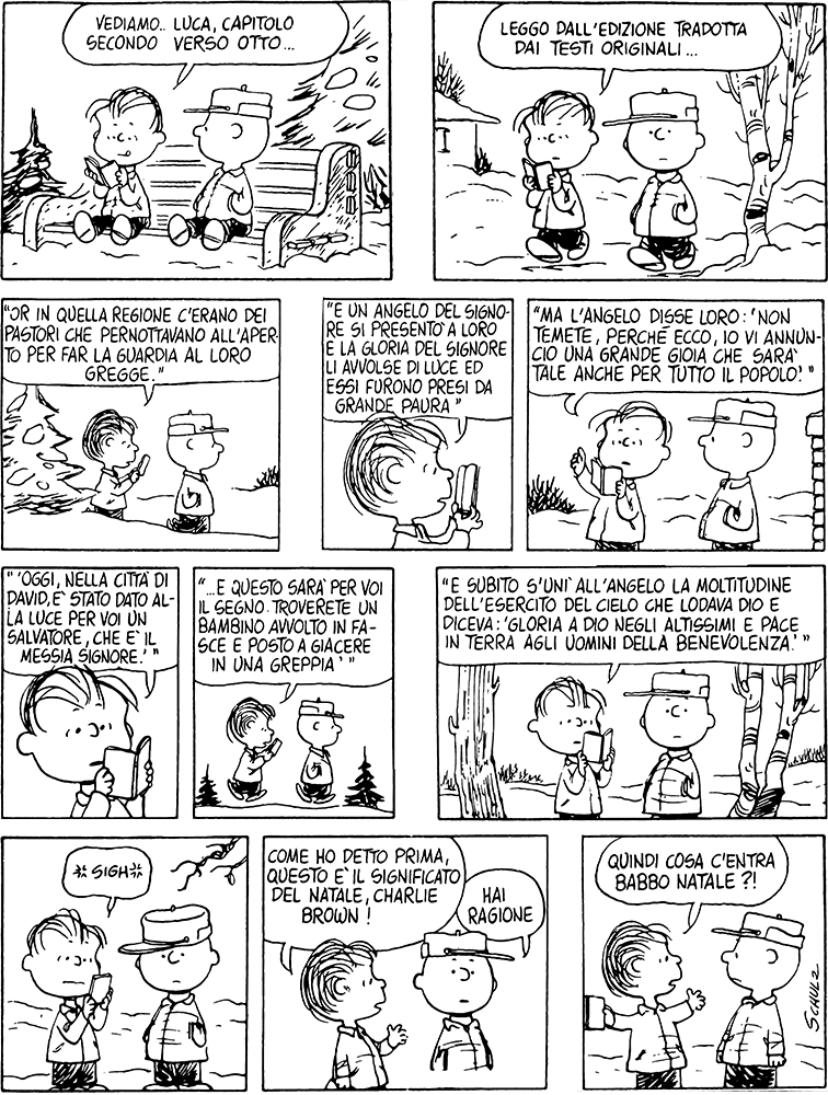 Immagini Natale Linus.Il Significato Del Natale Di Charles M Shulz Tratto Da Peanuts
